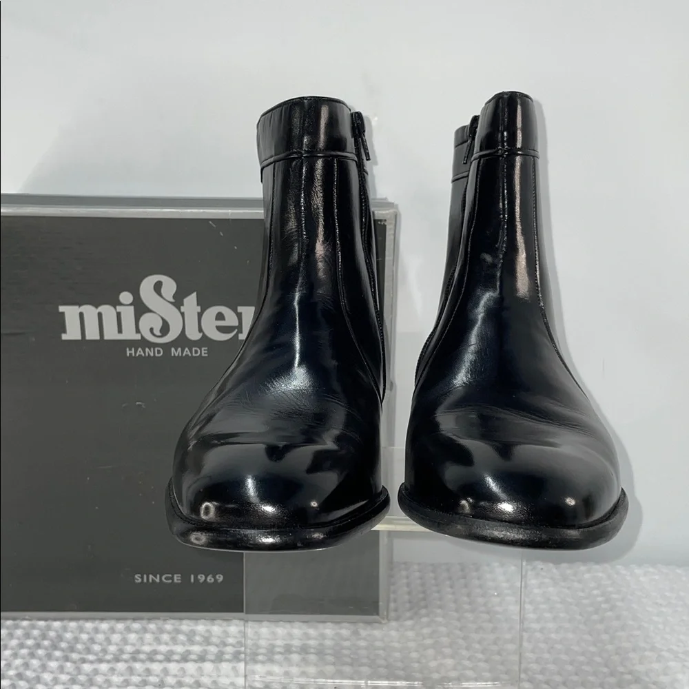 MISTER HAND MADE CLUB CUBANO LEATHER SIDE ZIP BOOTS FTL-02-160